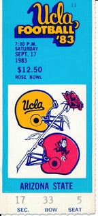 1983 UCLA Bruins vs. USC Trojans Football Game Ticket Stub 148667