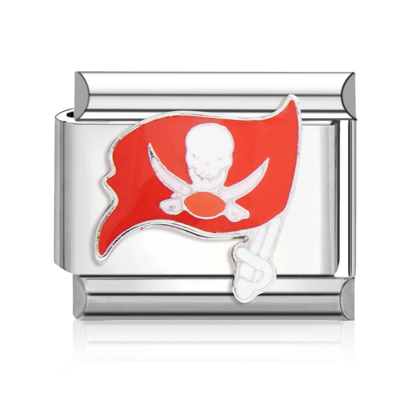 Football Team Logo Italian Charm Bracelet – Custom Gifts for Fans