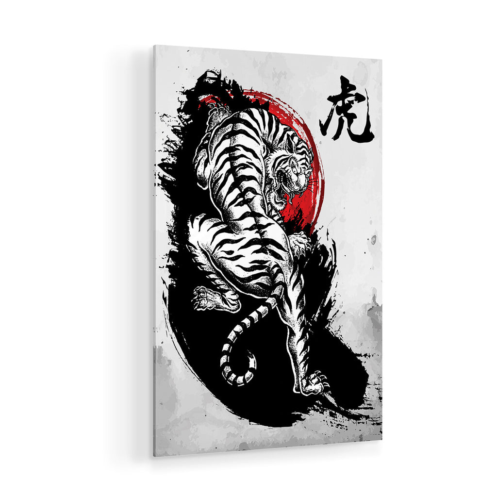 Japanese Tiger Print on Acrylic Glass by Cornel Vlad