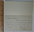 David Rankin Purdue Boilermakers  Signed Handwritten Note PSA/DNA 145045