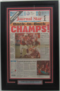 Nebraska 1995 National Champs The Lincoln Journal-Star Newspaper Framed 157899