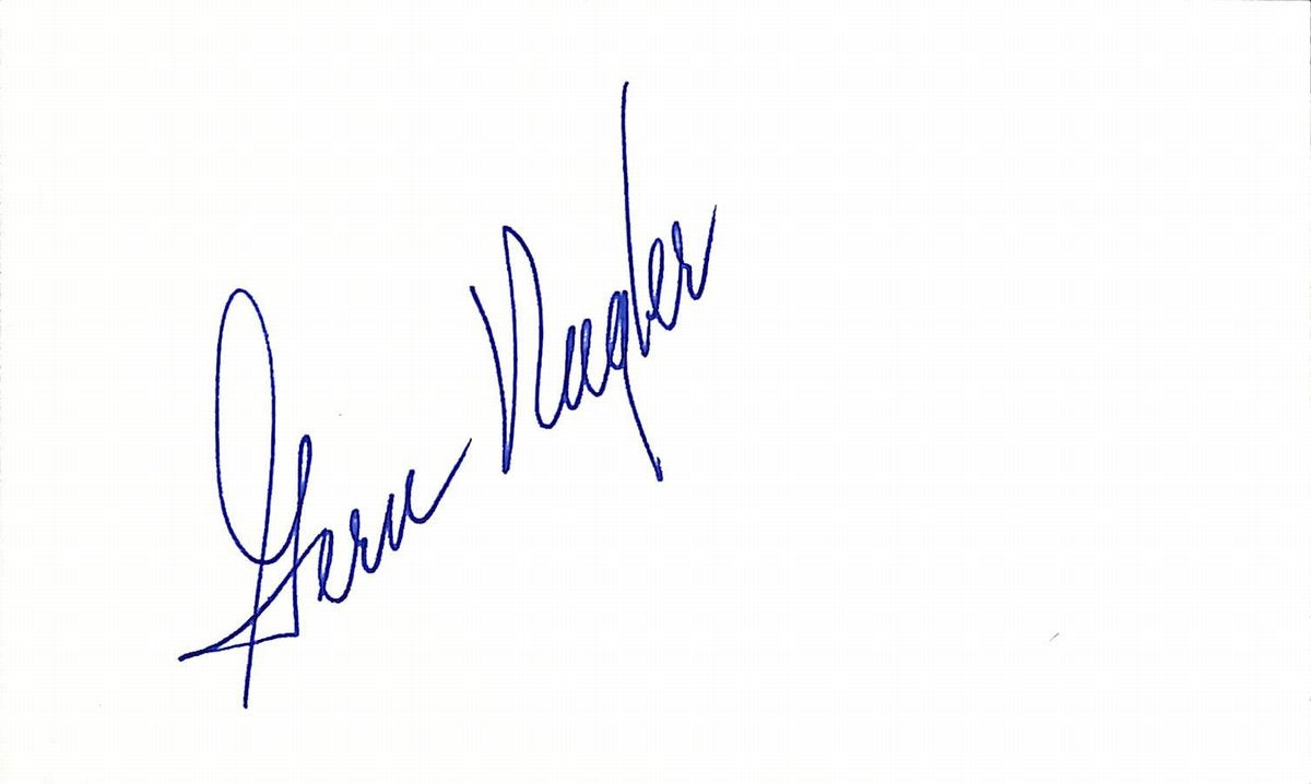 Gern Nagler d.2020  Cleveland Browns Signed/Auto 3x5 Index Card  189521