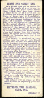 August 1, 1976 Phillies vs. Mets Ticket Stub Schmidt Hits Home Run 178015