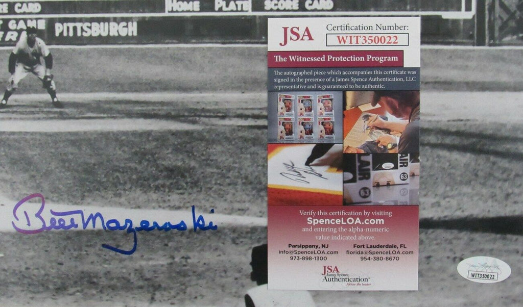 Bill Mazeroski HOF Pittsburgh Pirates Signed/Autographed 16x20 B/W Photo 158957