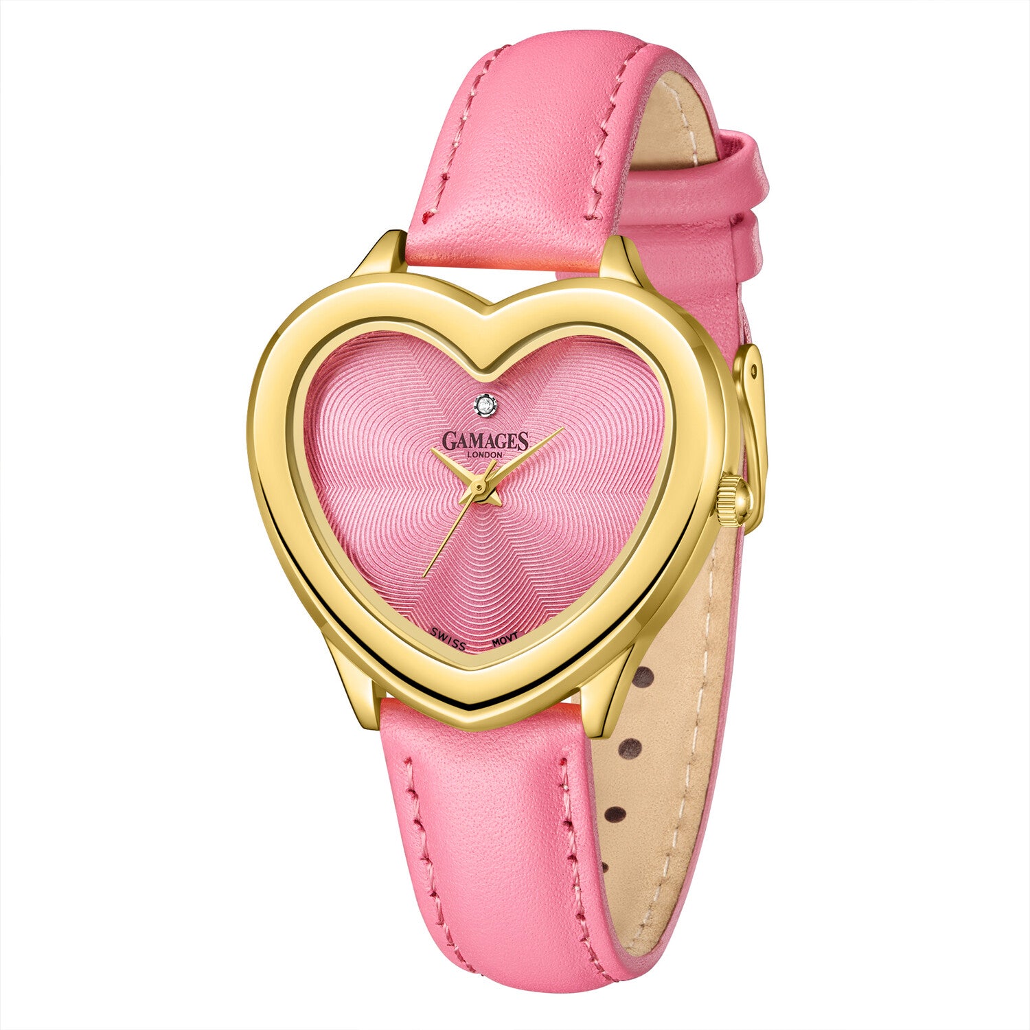 Gamages of London Ladies Pure Heart Diamond Quartz // GAW592