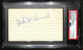 Mike McCormack HOF Signed/Auto 3x5 Index Card Cleveland Browns PSA/DNA 187456