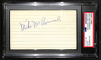 Mike McCormack HOF Signed/Auto 3x5 Index Card Cleveland Browns PSA/DNA 187456