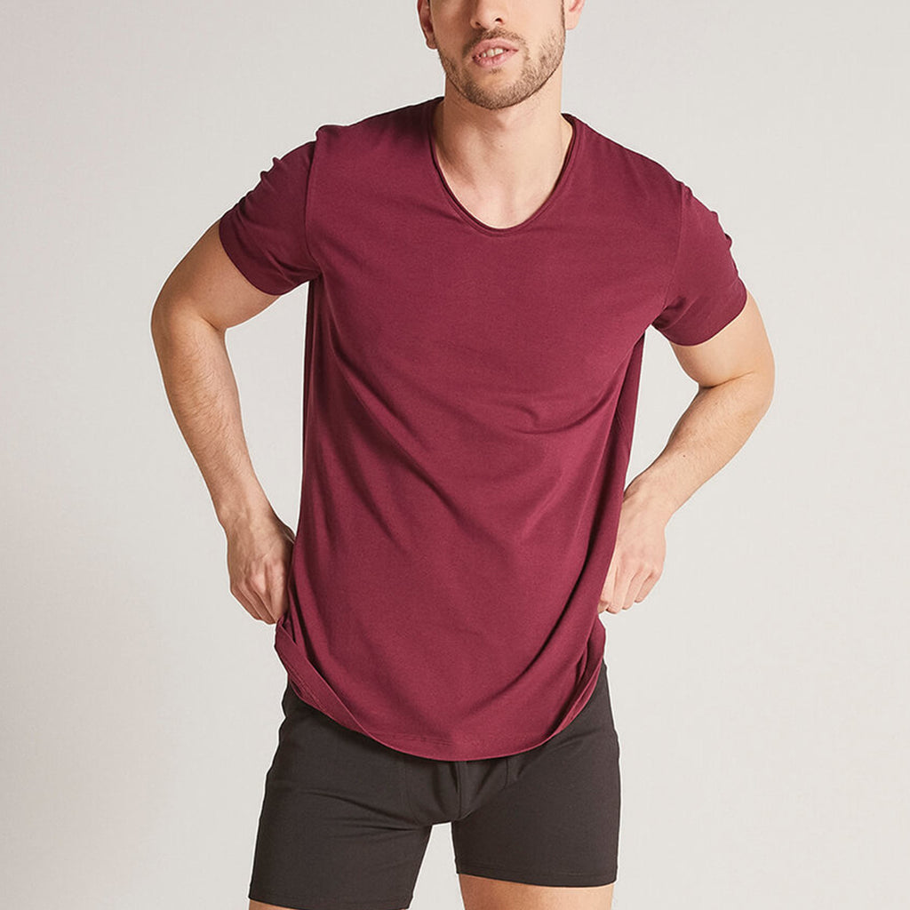 Yaka T-Shirt // Claret Red