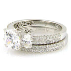 1.05ct Engagement Ring Set 18KT White Gold