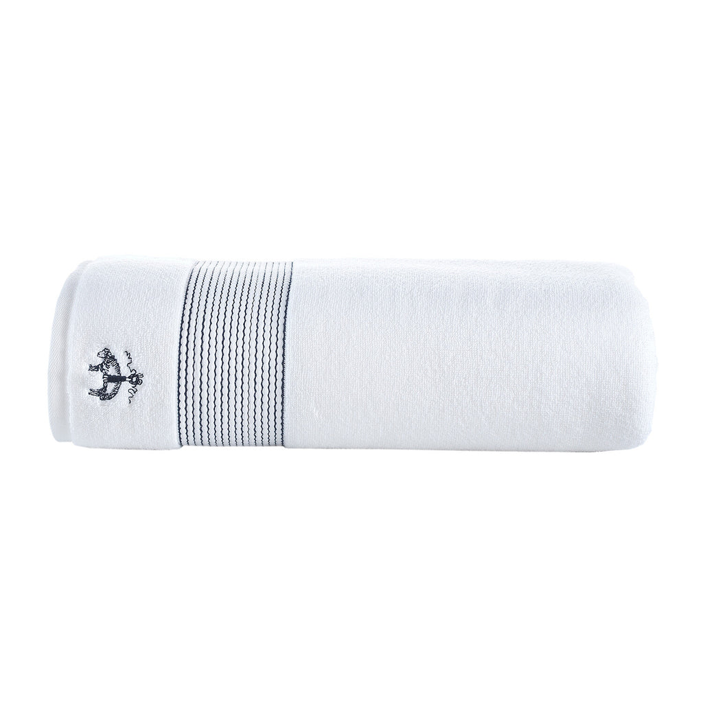 Brooks Brothers Rope Stripe Border // Bath Sheet