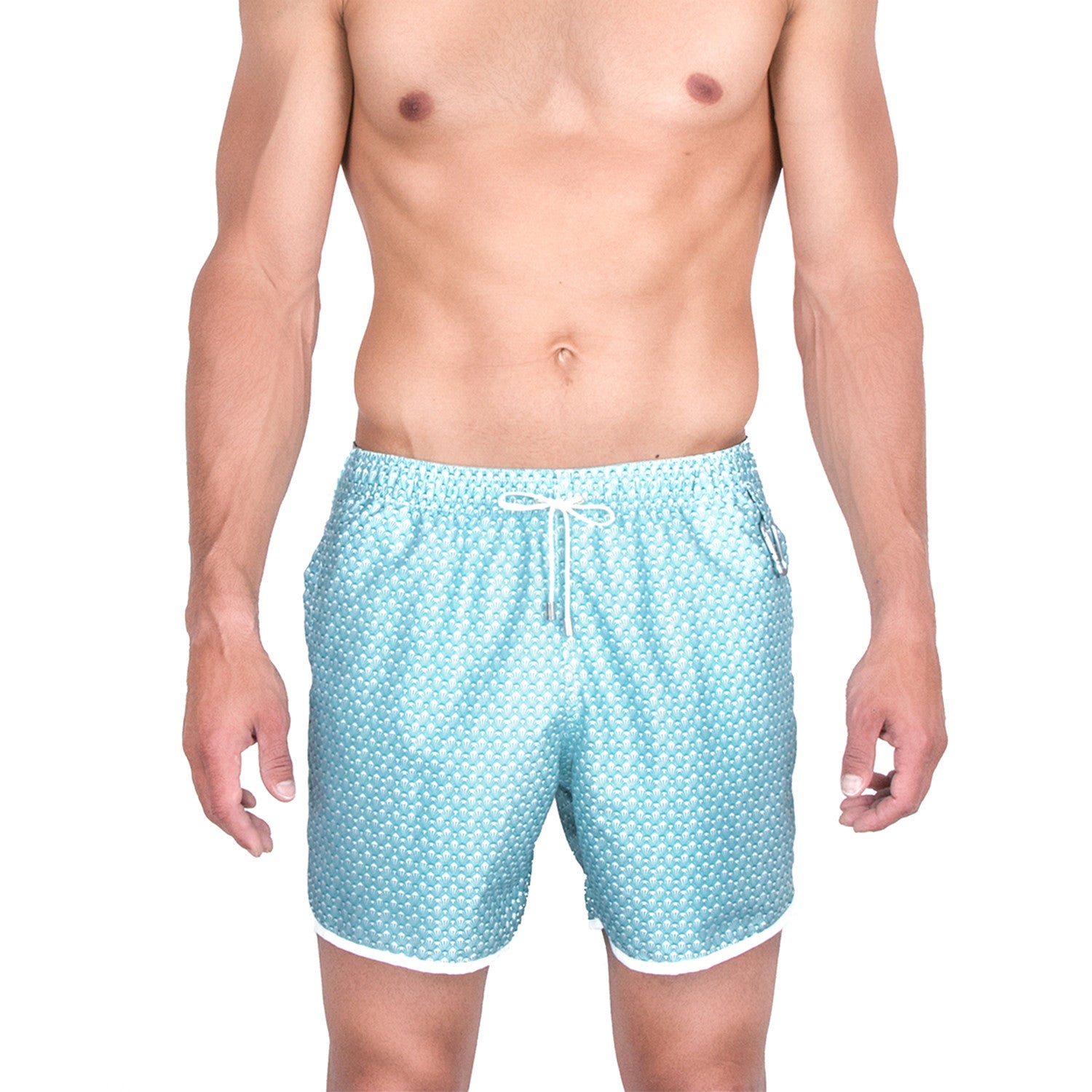 Leonardo Swim Trunks // Light Blue
