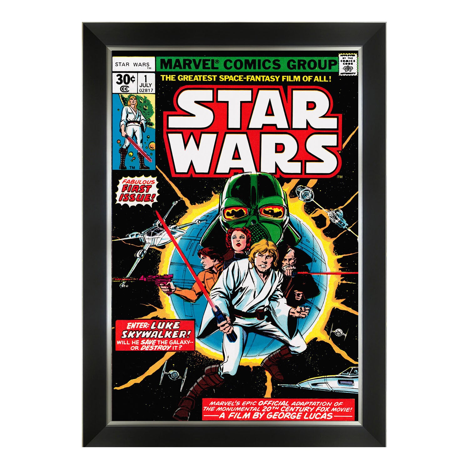 Star Wars // Marvel Comics First Issue Cover Art // Framed Print