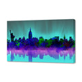 New York City Skyline Green