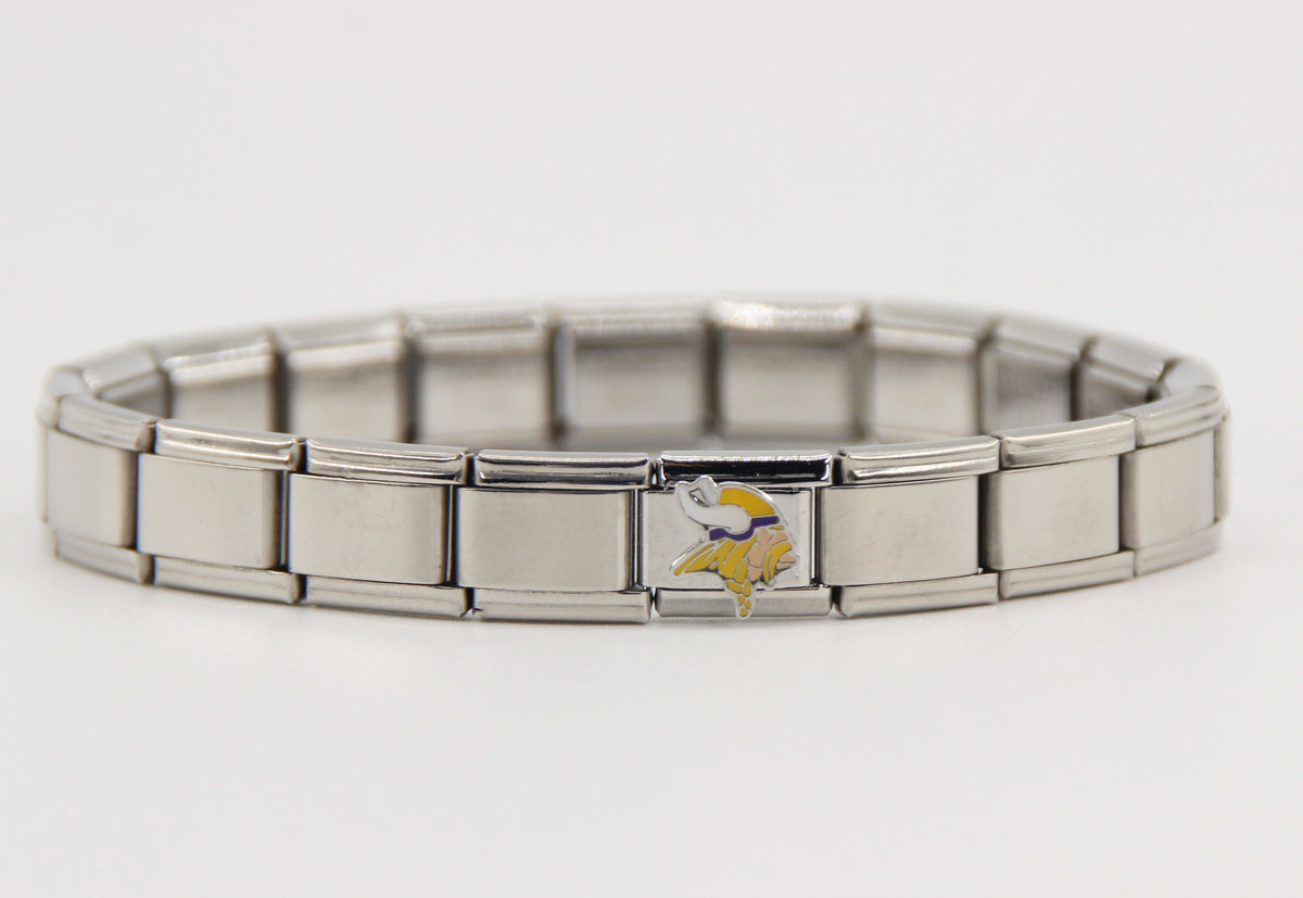 Football Team Logo Italian Charm Bracelet – Custom Gifts for Fans