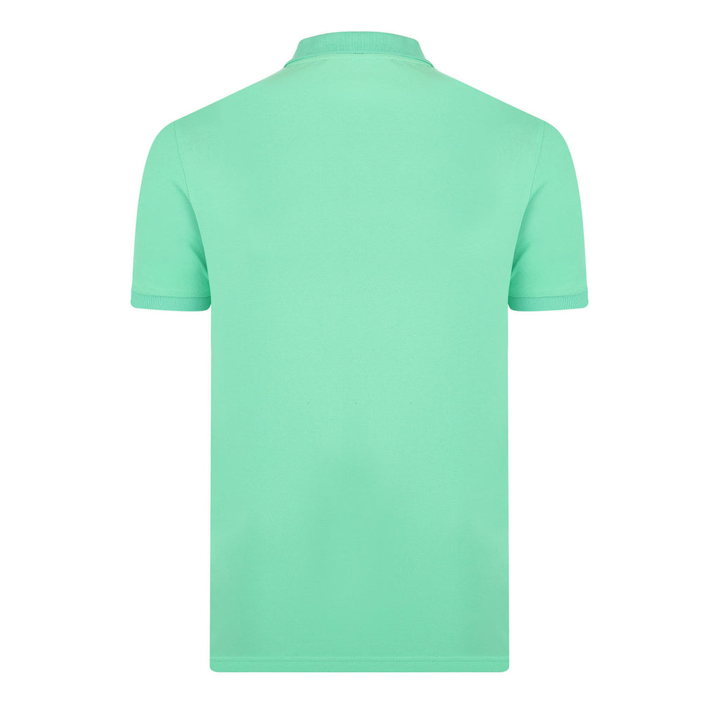 Ross Short Sleeve Polo Shirt // Mint + Ecru