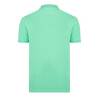 Ross Short Sleeve Polo Shirt // Mint + Ecru