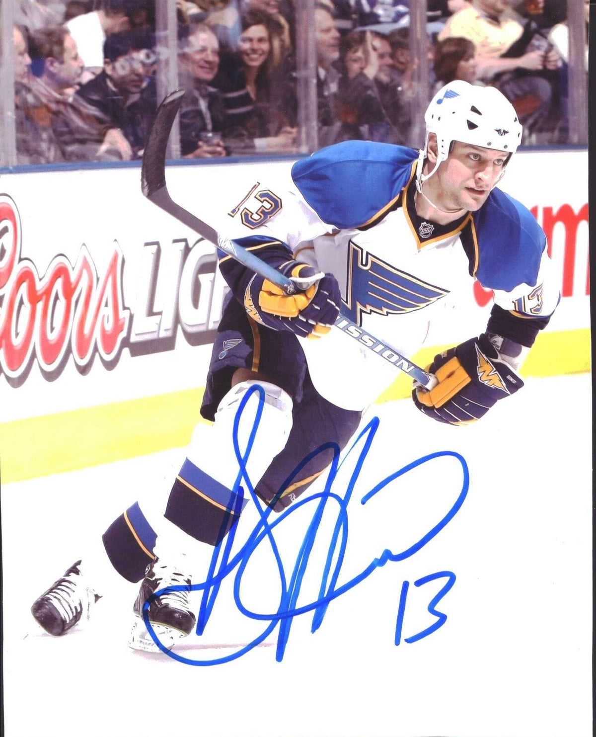 Dan Hinote St. Louis Blues Signed/Autographed 8x10 Photo 151936