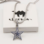 Dallas Cowboys Zircon Star Necklace –   Gift for Game Day, Birthday & Holiday