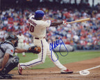 John Mayberry Jr. Phillies Signed 8x10 Color Swinging Photo JSA 136803