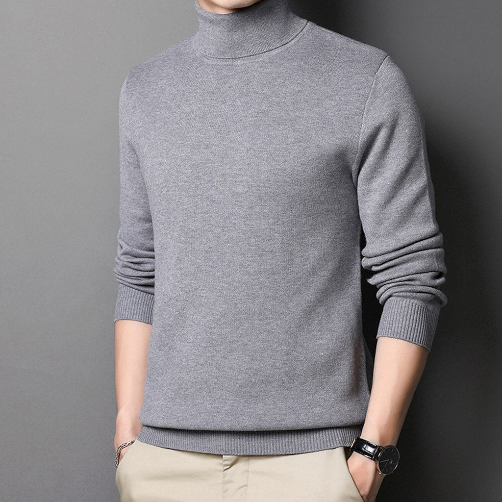 Heathered Turtleneck // Gray