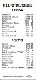 1973 USC Trojans vs. UCLA Football Game Ticket Stub 148539