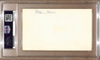 Merlin Olsen HOF Autographed 3x5 Index Card Los Angeles Rams PSA/DNA 179069