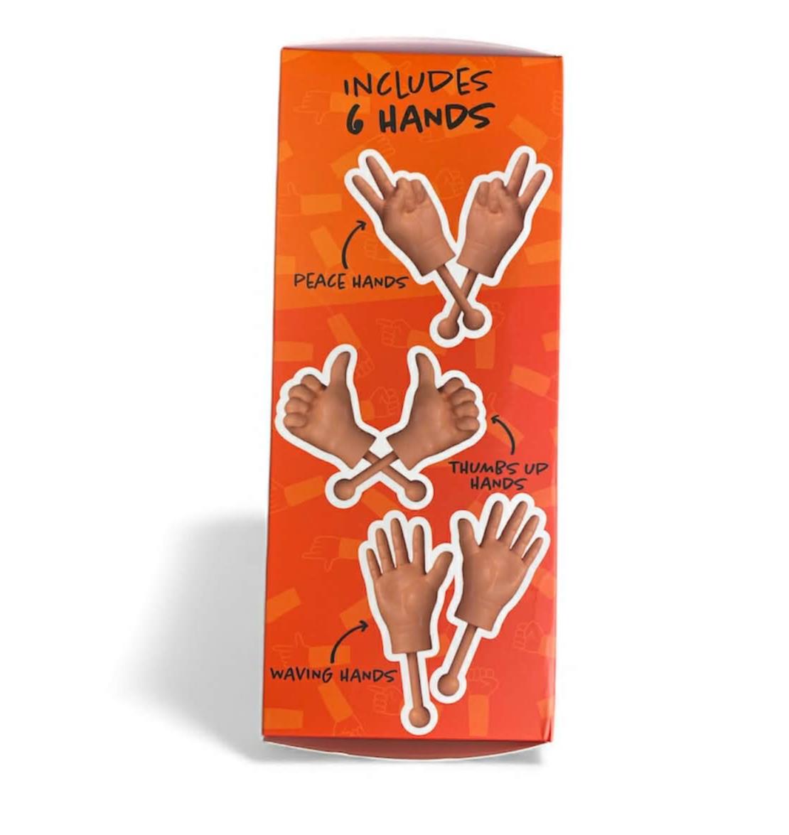 Tiny Hands Prank Set (6 Pack) Mini Finger Hands Peace Thumbs Up Wave Gag Gift 😂