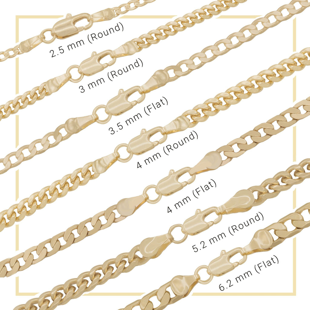 14K Gold Filled Cuban Link 14K Gold Filled Anklet Round Curb Chain 10'' Women Jewelry
