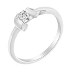 10K White Gold Diamond Promise Ring (1/10 Cttw, H-I Color, SI2-I1 Clarity) - Size 6