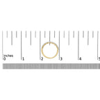 10K Yellow Gold 1/5 Cttw Diamond Cuban Link Ring Band (I-J Color, I2-I3 Clarity)