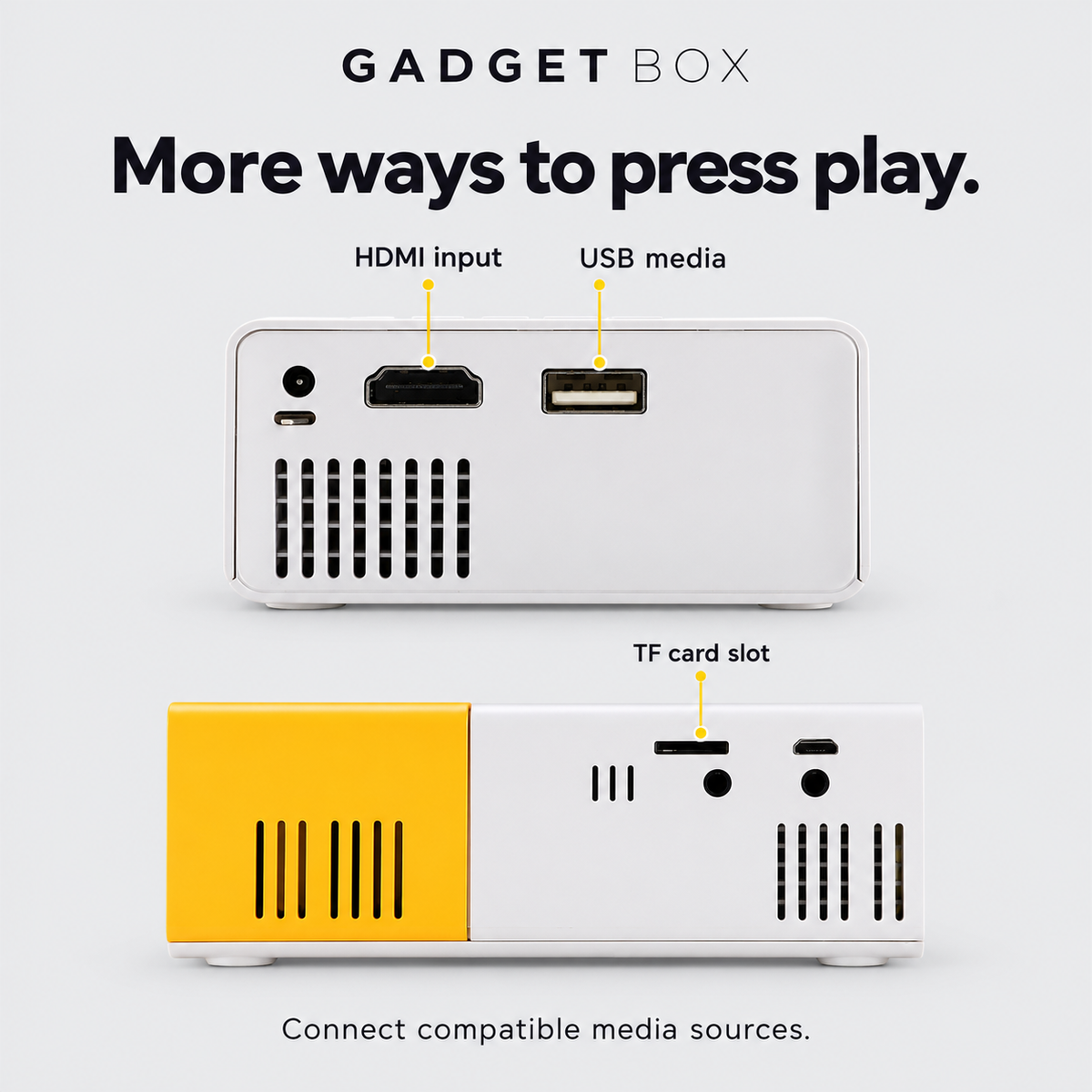 Gadget Box™ Mini Projector