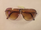 Aviator 80's Sunglasses with Gold Frame