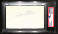 Earl Strom HOF Signed/Auto 3x5 Index Card NBA Referree PSA/DNA 188564
