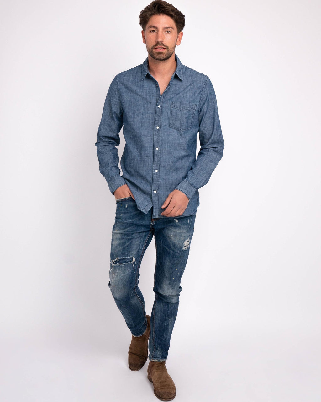 Flagler | Men's Denim Shirt