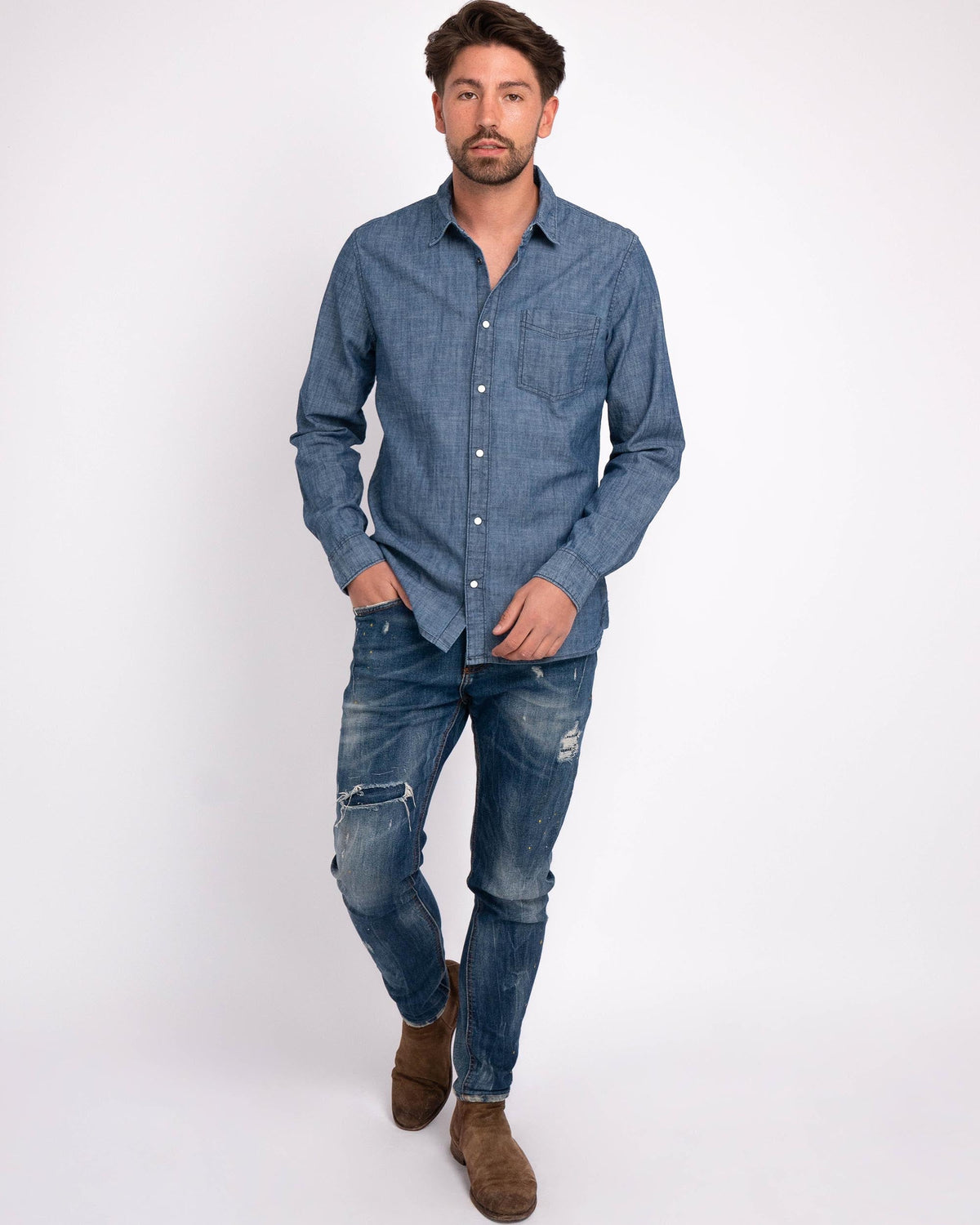 Flagler | Men's Denim Shirt