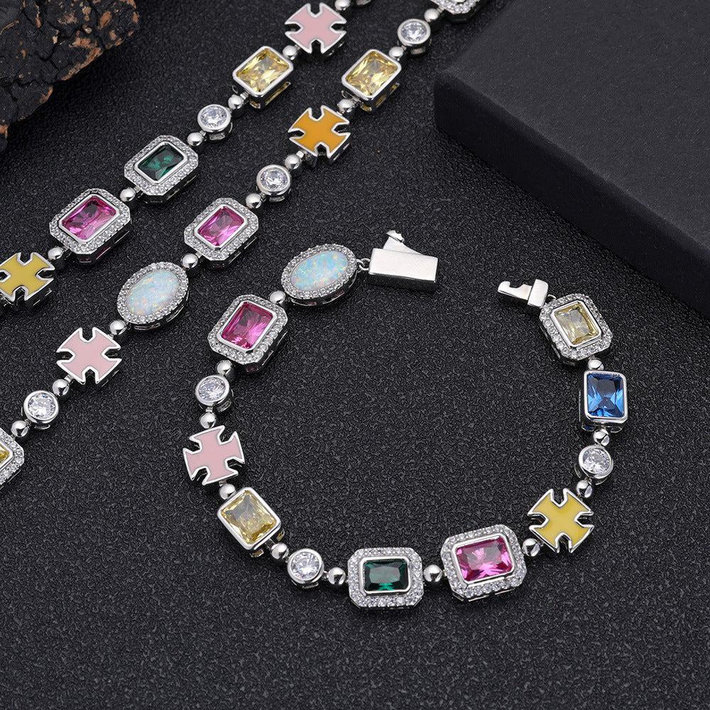 Rainbow Gemstone Necklace