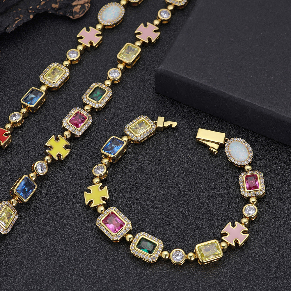 Rainbow Gemstone Necklace