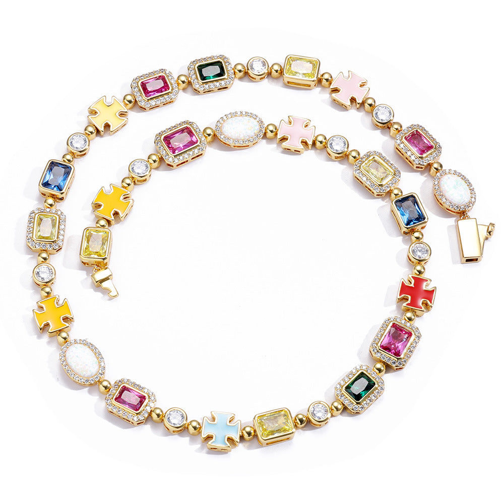 Rainbow Gemstone Necklace