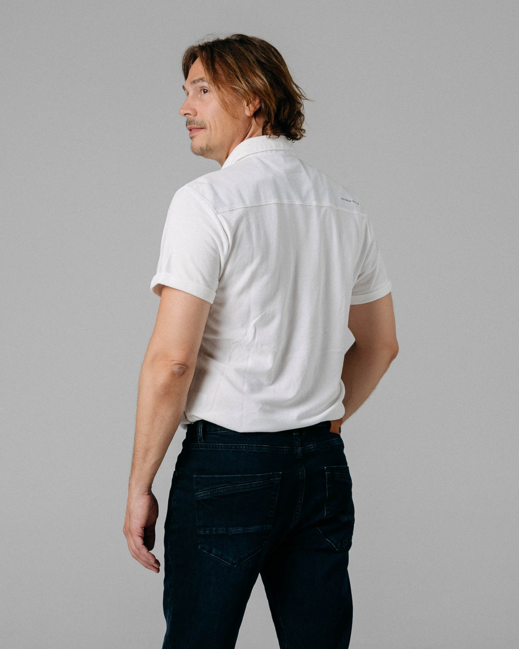 Abbott | Men's Button-Down Pique Cotton Shirt