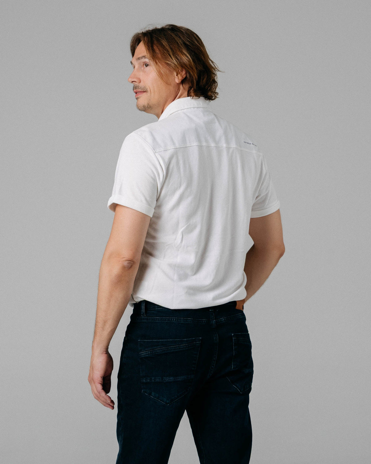 Abbott | Men's Button-Down Pique Cotton Shirt