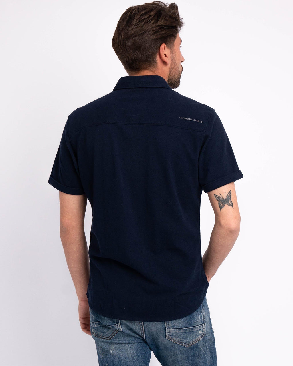 Abbott | Men's Button-Down Pique Cotton Shirt