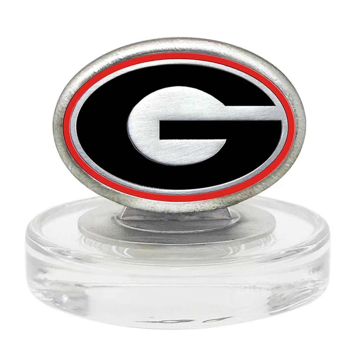 Georgia Bulldogs Heritage Decanter with 3D Top and 2 Glasses with Chest Box