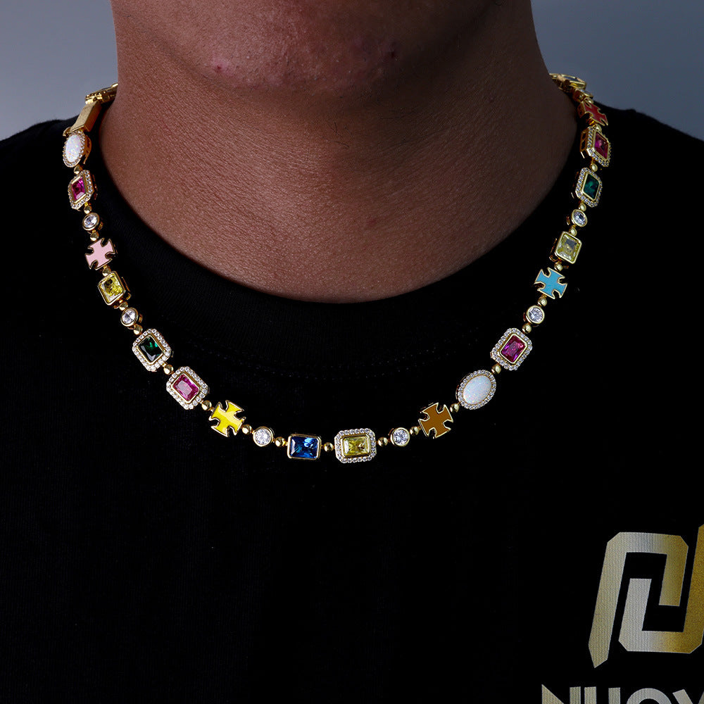 Rainbow Gemstone Necklace