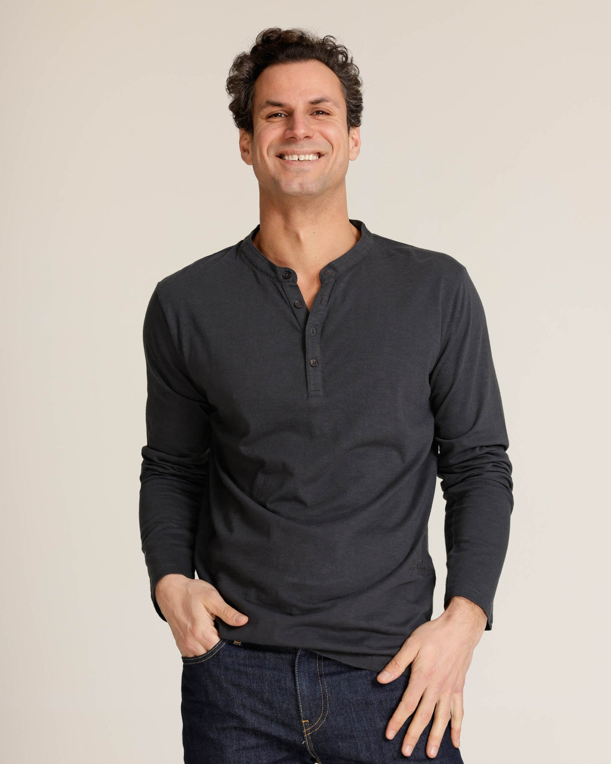 Fline | Long Sleeve Henley T-Shirt
