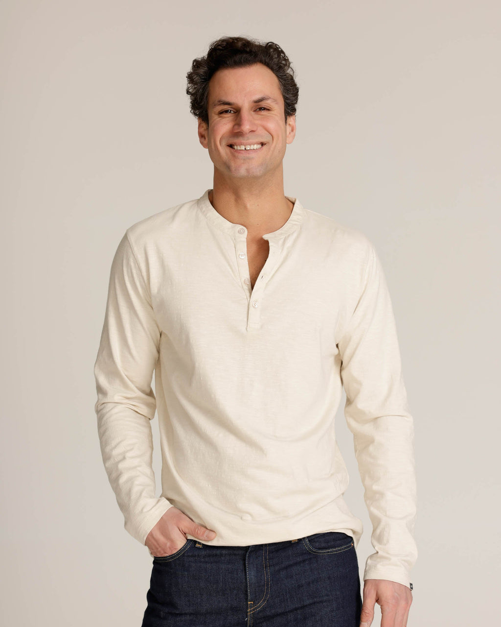 Fline | Long Sleeve Henley T-Shirt