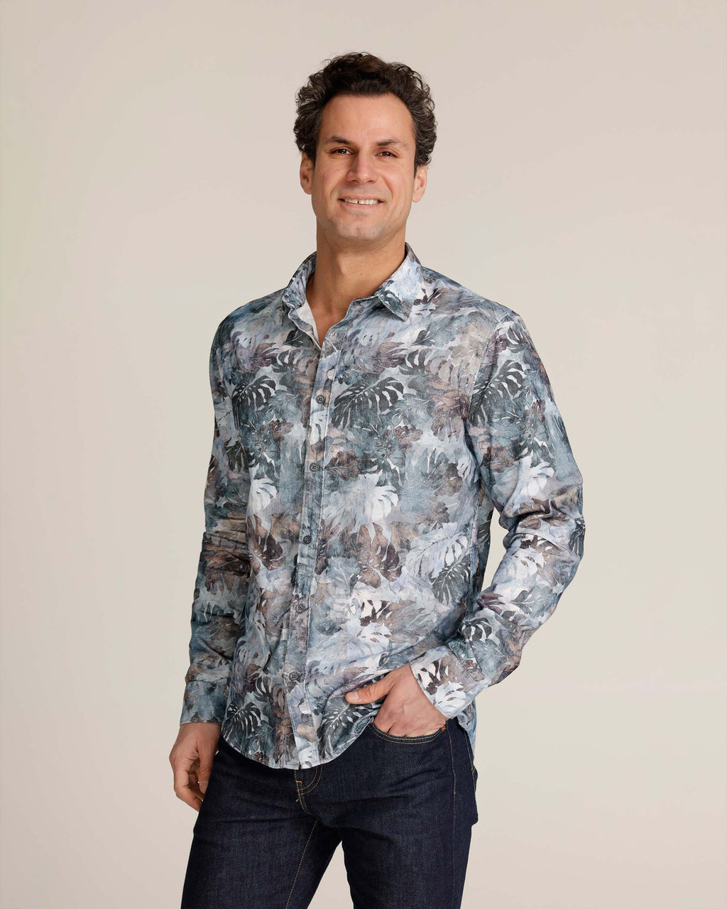 Espanola | Men's Corduroy Button-Down Shirt