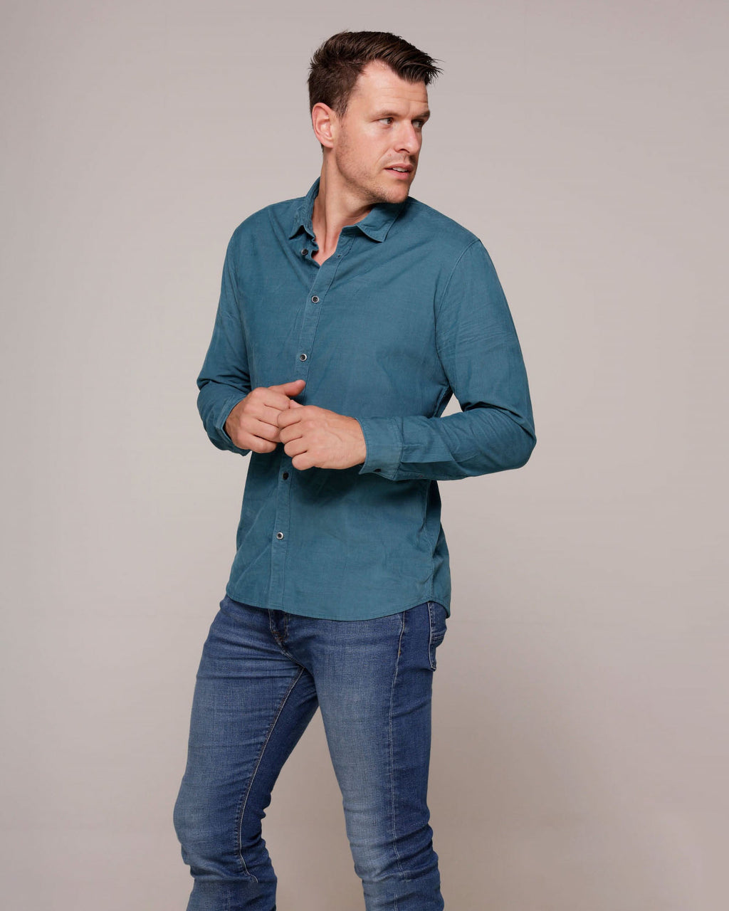 Espanola | Men's Corduroy Button-Down Shirt