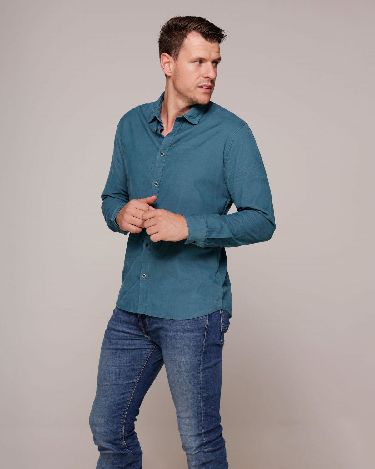 Espanola | Men's Corduroy Button-Down Shirt