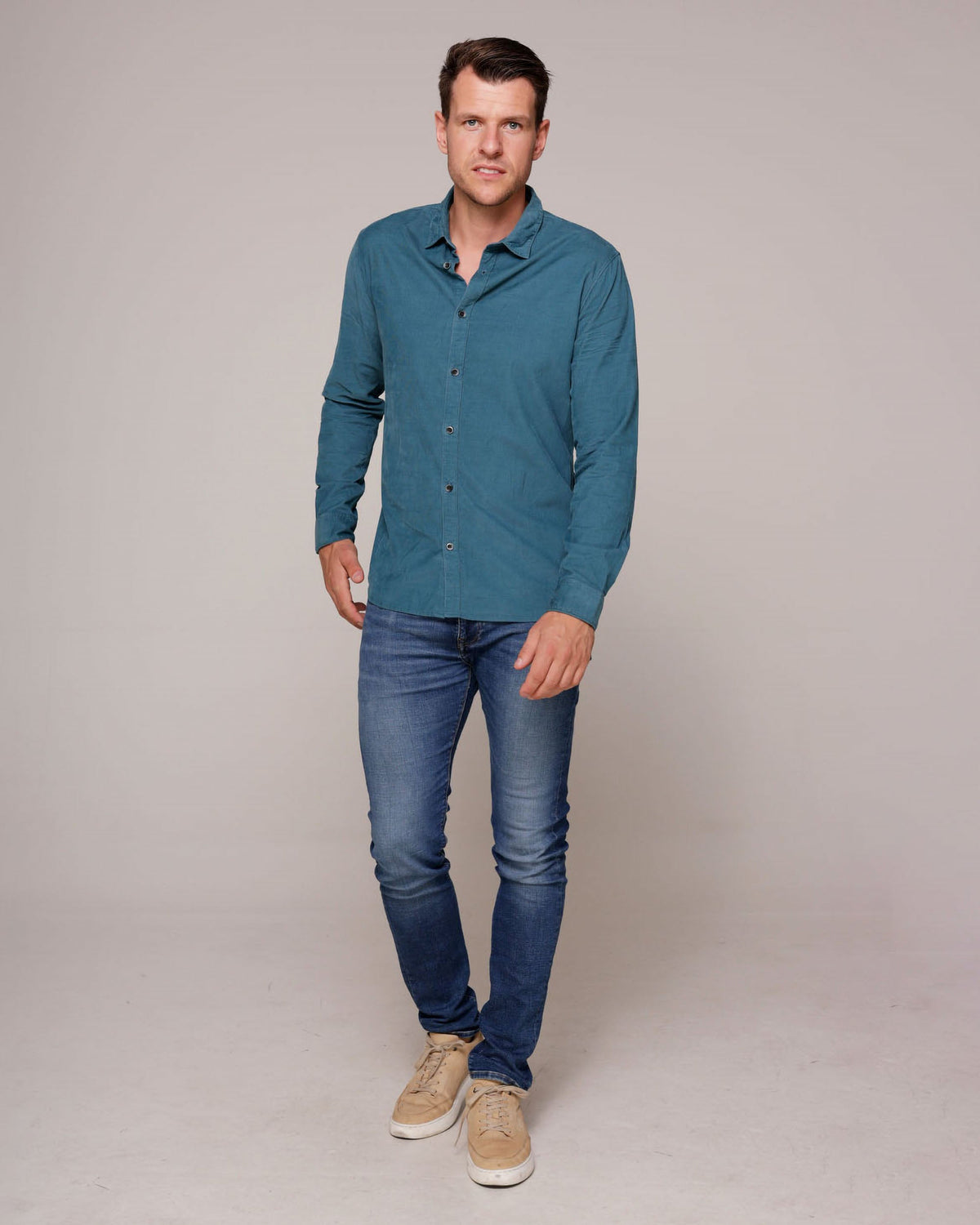 Espanola | Men's Corduroy Button-Down Shirt