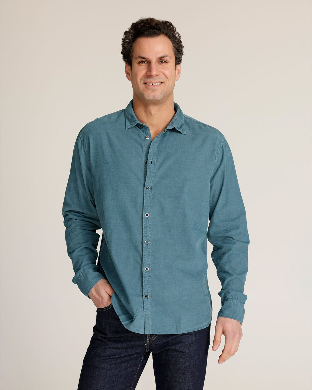 Espanola | Men's Corduroy Button-Down Shirt